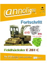 VEB Fortschritt Häcksler/Feldhäcksler Typ E 281 C & Motor 6 VD 14,5/12-2 SRW Bild- Reparaturanleitung & Bild- Ersatzteillisten & Explosionszeichnungen - annoligno 959